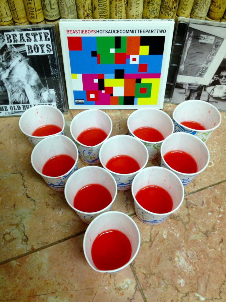Strawberry Lemonade (Tito's) Jell-O shots (photo by Lee Porter)