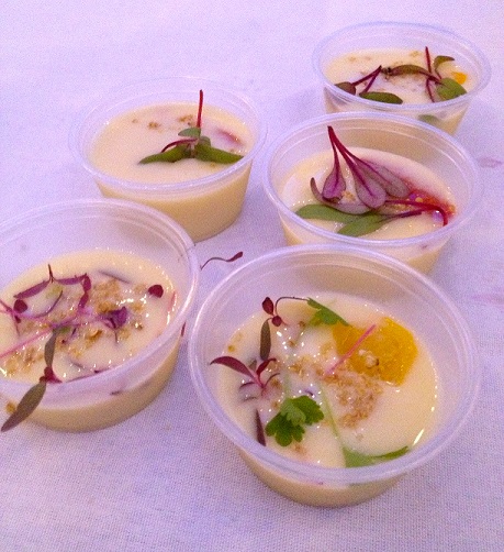Will byob's chilled New Jersey corn veloute (photo by Lee Porter)