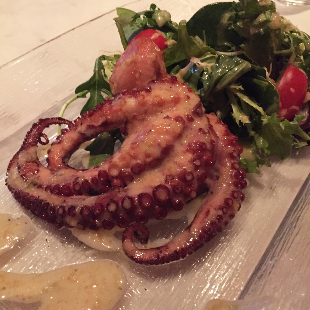 Gran Caffe L'Aquila's Polipo (grilled Puglian octopus) (photo by Lee Porter)